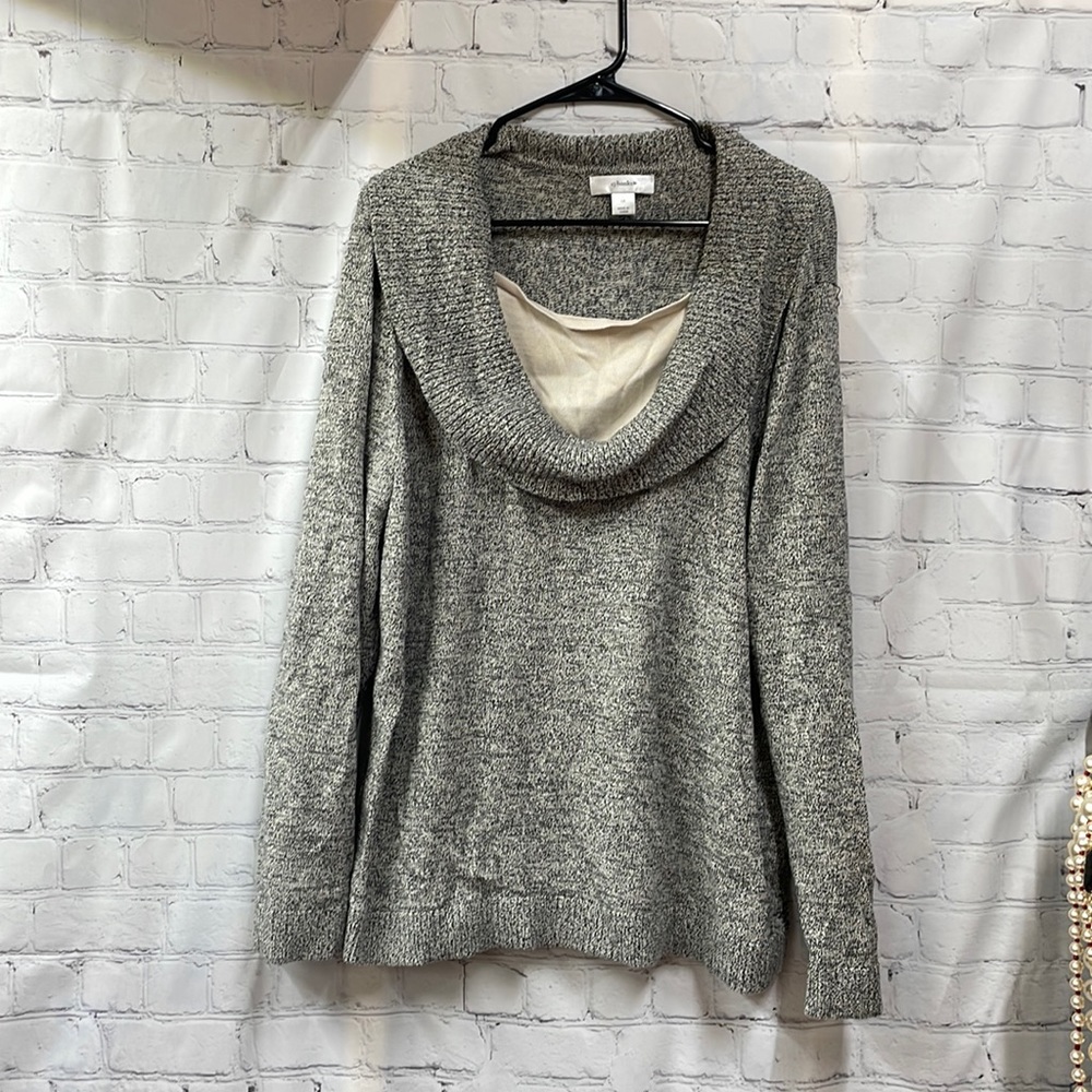 CJ Banks cowl neck speckled 1x sweater